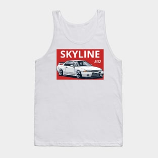 nissan skyline r32 Tank Top